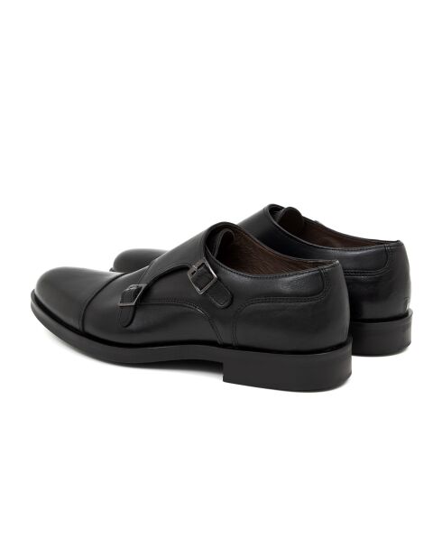 Monks en cuir Boncle noires