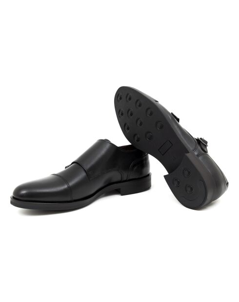 Monks en cuir Boncle noires