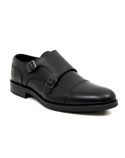 Monks en cuir Boncle noires