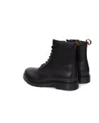 Schwarze Ventor-Lederstiefel