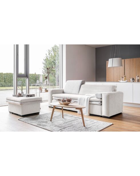 Beigefarbenes ausziehbares 3-Sitzer-Sofa von Groovy Miu, 235 x 95 x 92/82 cm