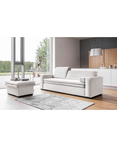 Beigefarbenes ausziehbares 3-Sitzer-Sofa von Groovy Miu, 235 x 95 x 92/82 cm
