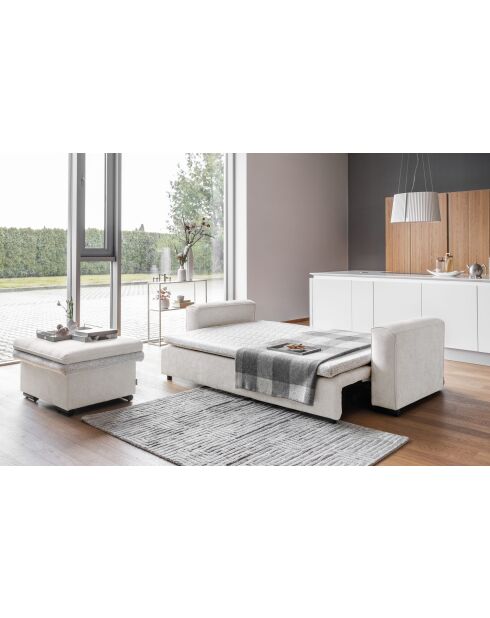 Beigefarbenes ausziehbares 3-Sitzer-Sofa von Groovy Miu, 235 x 95 x 92/82 cm