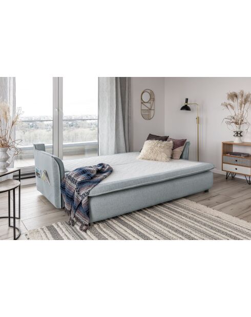 Charming Charlie converteerbare 3-zitsbank lichtgrijs - 225x92x85 cm