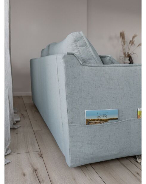 Charming Charlie converteerbare 3-zitsbank lichtgrijs - 225x92x85 cm