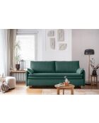 Simon Turquoise ausziehbares 3-Sitzer-Sofa, 207 x 90 x 85 cm