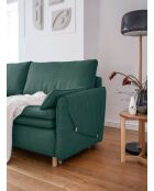 Simon Turquoise ausziehbares 3-Sitzer-Sofa, 207 x 90 x 85 cm