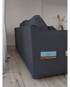 Charming Charlie 3-Sitzer-Ausziehsofa, 225 x 92 x 85 cm, Anthrazit