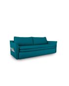 Sofá convertible Charming Charlie Turquesa de 3 plazas - 225x92x85 cm