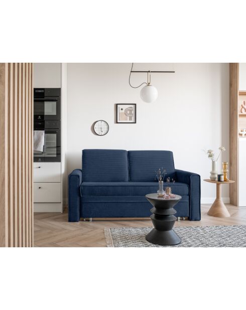 Divano convertibile Lucky Lucy a 2 posti blu marino - 168x88x90 cm