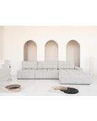 S-MAX konvertierbares Ecksofa rechts Lulu Salt and Pepper- 338x184x94 cm