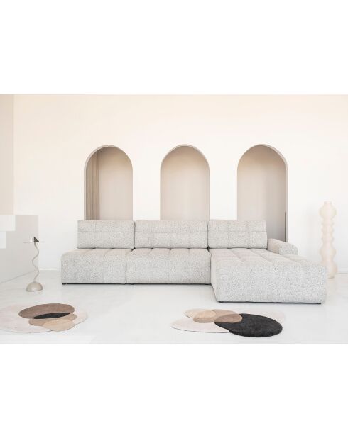 S-MAX omvormbare hoekbank rechts Lulu Salt and pepper- 338x184x94 cm