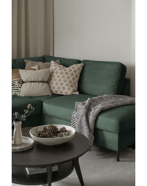 L-MAX Lofty Lilly Ecksofa, umwandelbar, rechtwinklig, Smaragdgrün, 304 x 197 x 84 cm