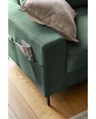 L-MAX Lofty Lilly Ecksofa, umwandelbar, rechtwinklig, Smaragdgrün, 304 x 197 x 84 cm