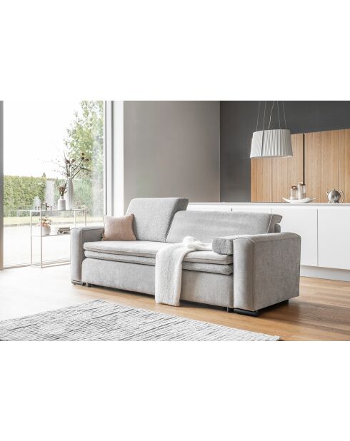 Ausziehbares 3-Sitzer-Sofa von Groovy Miu, 235 x 95 x 92/82 cm, grau