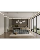 Sofá de 4 plazas Cloud Grey - 247x109x76 cm