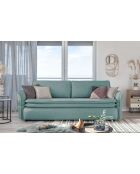 Charming Charlie 3-Sitzer-Ausziehsofa, 225 x 92 x 85 cm, Pastellblau