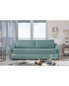 Charming Charlie 3-Sitzer-Ausziehsofa, 225 x 92 x 85 cm, Pastellblau