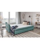 Charming Charlie 3-Sitzer-Ausziehsofa, 225 x 92 x 85 cm, Pastellblau