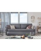 Sofá convertible Charming Charlie Grey de 3 plazas - 225x92x85 cm