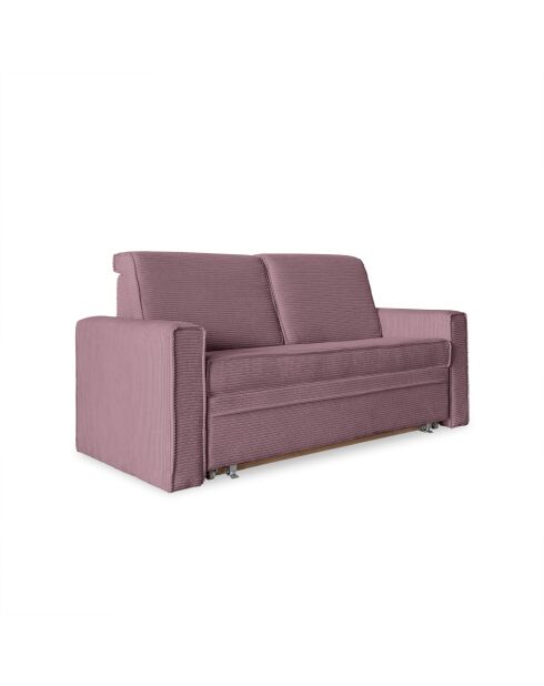 Sofá convertible Lucky Lucy de 2 plazas rosa empolvado, 168 x 88 x 90 cm