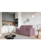 Sofá convertible Lucky Lucy de 2 plazas rosa empolvado, 168 x 88 x 90 cm