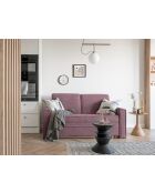 Sofá convertible Lucky Lucy de 2 plazas rosa empolvado, 168 x 88 x 90 cm
