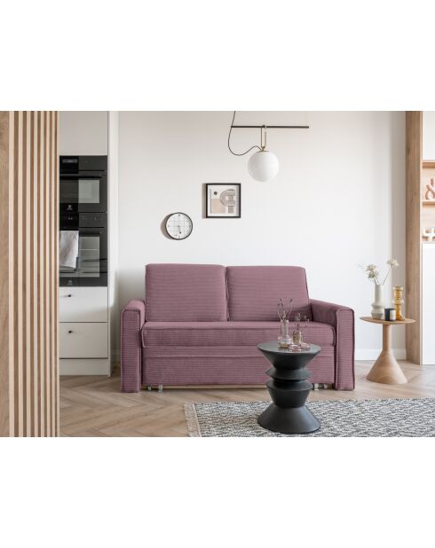 Sofá convertible Lucky Lucy de 2 plazas rosa empolvado, 168 x 88 x 90 cm