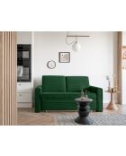 Divano convertibile Lucky Lucy a 2 posti verde bottiglia - 168x88x90 cm