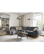 L-MAX Wandelbares Ecksofa linke Ecke Lofty Lilly Gris- 304x197x84 cm