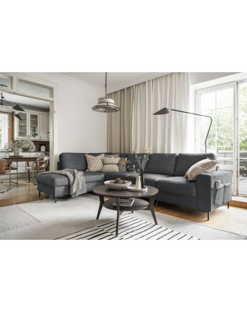 L-MAX Wandelbares Ecksofa linke Ecke Lofty Lilly Gris- 304x197x84 cm