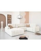 Divano angolare sinistro convertibile a U Lulu Beige - 333x213x94 cm