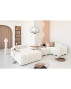 Divano angolare sinistro convertibile a U Lulu Beige - 333x213x94 cm