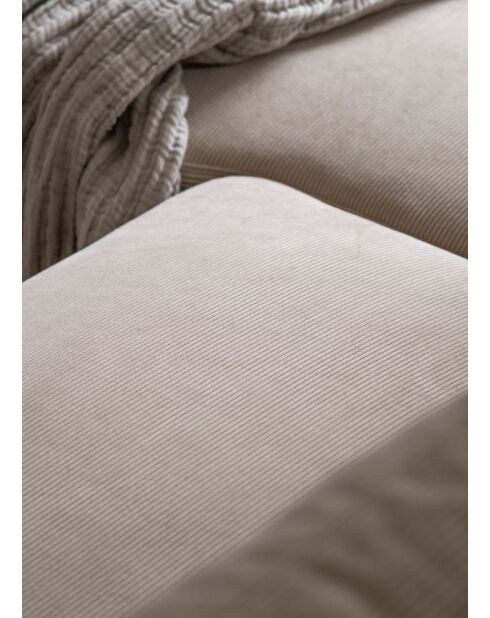 U-Ecksofa, umwandelbar, linke Ecke, Lofty Lilly, Beige, 303 x 197 x 84 cm