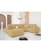 Lulu Ecksofa, U-förmig, links, 333 x 213 x 94 cm, gelb