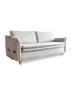 Charming Charlie Slim 3-Sitzer-Ausziehsofa, 225 x 90 x 85 cm, Beige
