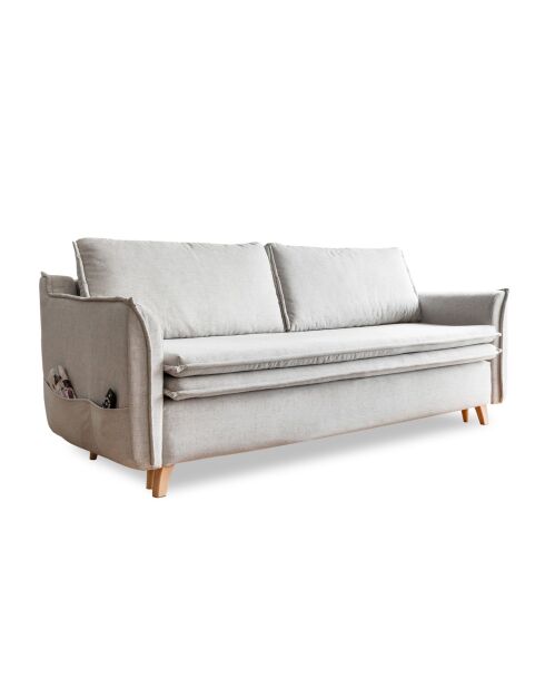 Charming Charlie Slim 3-Sitzer-Ausziehsofa, 225 x 90 x 85 cm, Beige