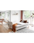 Charming Charlie Slim 3-Sitzer-Ausziehsofa, 225 x 90 x 85 cm, Beige