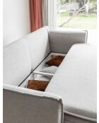 Charming Charlie Slim 3-Sitzer-Ausziehsofa, 225 x 90 x 85 cm, Beige