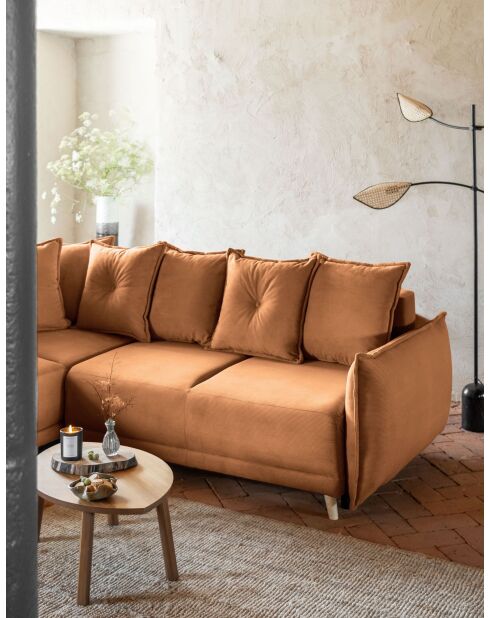 Divano angolare convertibile Lazy Lukka Brick - 253x155x85 cm