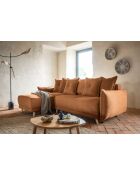 Divano angolare convertibile Lazy Lukka Brick - 253x155x85 cm