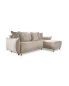 Divano angolare reversibile Lazy Lukka beige - 253x155x85 cm