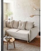 Divano angolare reversibile Lazy Lukka beige - 253x155x85 cm