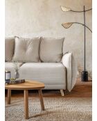 Divano angolare reversibile Lazy Lukka beige - 253x155x85 cm