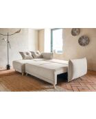 Divano angolare reversibile Lazy Lukka beige - 253x155x85 cm