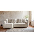Divano angolare reversibile Lazy Lukka beige - 253x155x85 cm