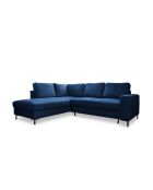 Ecksofa L, umwandelbar, linke Ecke, Lofty Lilly, Marineblau, 237 x 197 x 84 cm