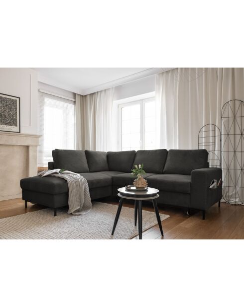 L hoekbank omvormbaar linkerhoek Lofty Lilly Grey- 237x197x84 cm