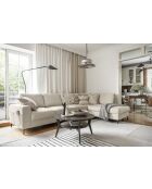 L-MAX Lofty Lilly Ecksofa, umwandelbar, rechtwinklig, 304 x 197 x 84 cm, Beige
