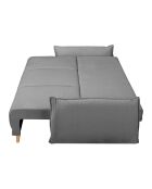 Lazy Lukka lichtgrijze converteerbare 3-zitsbank - 230x100x92 cm